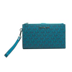 NEW Michael Kors pénztárca 35F8STVW0B-LAGOON-MULTI Kék bőr (18 x 10 cm)