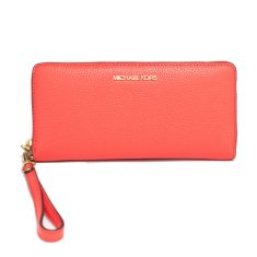 NEW Michael Kors pénztárca 35T7GTVE7L-CORAL-REEF Rózsaszín bőr (21 x 10 cm)