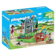 NEW Playset Country Super Set Család a kertben Playmobil 70010 (67 db)