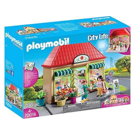 NEW Playset City Life Virágüzlet Playmobil 70016 (166 db)