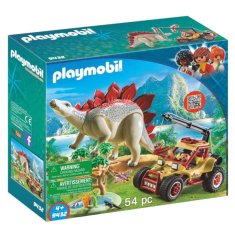 NEW Playset The Explores - Stegosaurus Explorer jármű Playmobil 9432 (54 db)