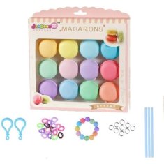 NEW Macarons Slime Kit Clay Didaktikai játék (12 db) (Felújított A+ termékek)