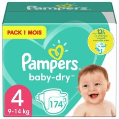 NEW Pampers Baby-Dry 4 eldobható pelenkák (174 uds)