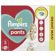 NEW Pampers Baby-Dry 5 eldobható pelenkák (76 uds)