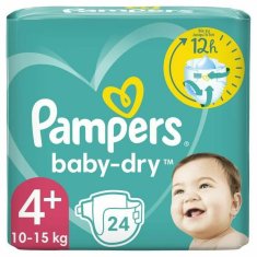 NEW Pampers Baby-Dry eldobható pelenkák 4+ 4 (24 uds)