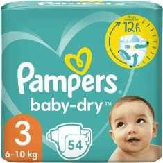 NEW Pampers Baby-Dry 3 eldobható pelenkák (54 uds)