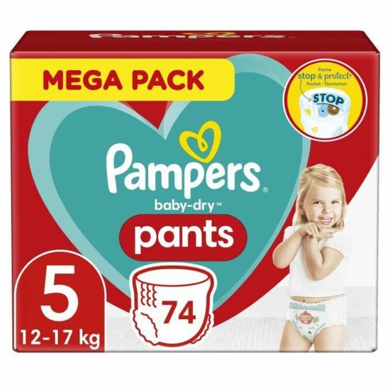 NEW Pampers Baby-Dry 5 eldobható pelenkák