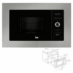 NEW Teka MWE225FI 20L 20 L 800W acél 800 W 20 L 20 L