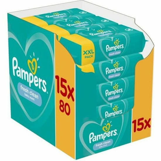 NEW Pampers Fresh Clean nedves törlőkendők