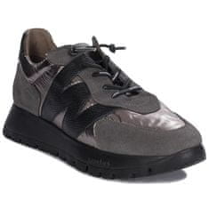 Wonders Cipők 37 EU Gris Metal Peltre Negro