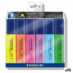 NEW Staedtler Textsurfer Classic fluoreszkáló filctoll készlet 6 darab (10 db)