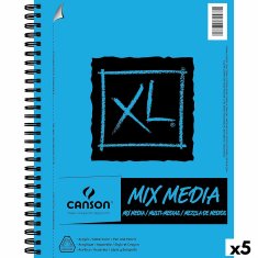 NEW Canson XL Mix Media fehér A4-es papír 5 db 30 lap 300 g/m²