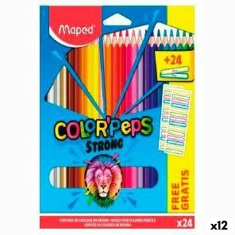 NEW Maped színes zsírkréták Colour' Peps Colourful 24 darab (12 db)