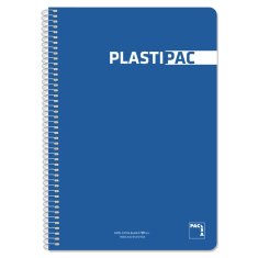 NEW Jegyzettömb Pacsa Plastipac kék Sötétkék Din A4 5 db 80 lap