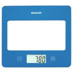 SENCOR SKS 5032BL 5kg 1g Kék Üveg konyhai mérleg