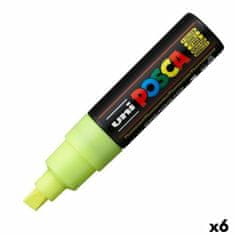 NEW POSCA PC-8K Fluor sárga jelölő (6 db)