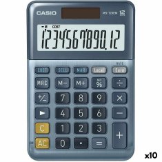 NEW Számológép Casio MS-100EM kék (10 db)