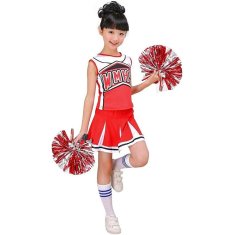 NEW Cheerleader jelmez piros 150 cm (Felújított termék B)