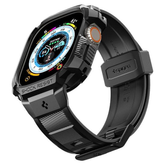 Spigen SPIGEN RUGGED ARMOR PRO TOK SZÍJJAL APPLE WATCH ULTRA (49 MM) SZÁMÁRA - FEKETE