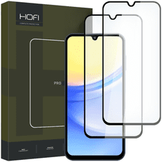 Hofi EDZETT ÜVEG HOFI GLASS PRO+ 2 CSOMAGOS GALAXY A15 4G / 5G / A25 5G FEKETE