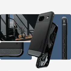 Spigen SPIGEN RUGGED ARMOR TOK GOOGLE PIXEL 8A TELEFONHOZ - MATT FEKETE