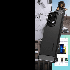 Spigen SPIGEN RUGGED ARMOR TOK XIAOMI REDMI NOTE 13 PRO 5G / POCO X6 5G TELEFONHOZ - MATT FEKETE