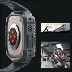 Spigen SPIGEN RUGGED ARMOR PRO TOK APPLE WATCH ULTRA 1/2-HEZ (49 MM) - SÖTÉTSZÜRKE