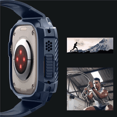 Spigen SPIGEN RUGGED ARMOR PRO TOK APPLE WATCH ULTRA 1/2-HEZ (49 MM) - SÖTÉTKÉK