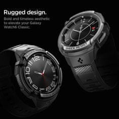 Spigen SPIGEN RUGGED ARMOR "PRO" GALAXY WATCH 6 CLASSIC (43 MM) FEKETE