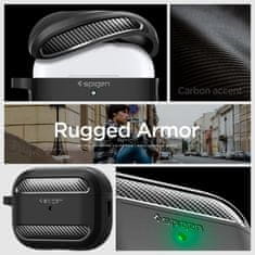 Spigen SPIGEN RUGGED ARMOR APPLE AIRPODS PRO 1/2 MATTE FEKETE