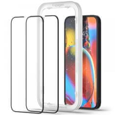 Spigen EDZETT ÜVEG SPIGEN ALM GLASS FC 2 CSOMAGOS IPHONE 13 / 13 PRO / 14 FEKETE