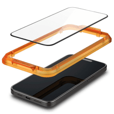 Spigen EDZETT ÜVEG SPIGEN ALM GLASS FC 2 CSOMAGOS IPHONE 15 PRO FEKETE