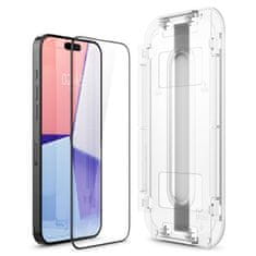 Spigen EDZETT ÜVEG SPIGEN GLAS.TR "EZ FIT" FC IPHONE 15 PRO FEKETE