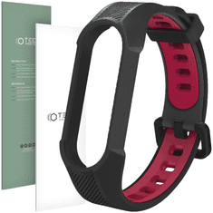 Tech-protect TECH-PROTECT ARMOR XIAOMI MI SMART BAND 5/6/6 NFC FEKETE/PIROS