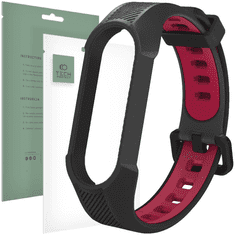 Tech-protect TECH-PROTECT ARMOR XIAOMI MI SMART BAND 5 / 6 / 7 / NFC FEKETE/PIROS