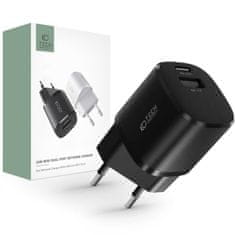 Tech-protect TECH-PROTECT C20W MINI 2-PORTOS HÁLÓZATI TÖLTŐ PD20W/QC3.0 FEKETE