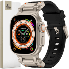 Tech-protect TECH-PROTECT DELTA PRO APPLE WATCH 4 / 5 / 6 / 7 / 8 / 9 / SE / ULTRA 1 / 2 (42 / 44 / 45 / 49 MM) FEKETE/TITÁN