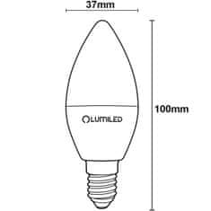 LUMILED 6x LED izzó E14 B35 8W = 60W 806lm 4000K Semleges fehér 180°