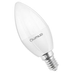 LUMILED 6x LED izzó E14 B35 8W = 60W 806lm 6500K Hideg fehér 180°