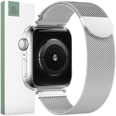 Tech-protect TECH-PROTECT MILANESEBAND APPLE WATCH 4 / 5 / 6 / 7 / 8 / 9 / SE (38 / 40 / 41 MM) EZÜST