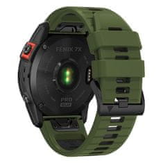 Tech-protect TECH-PROTECT ICONBAND PRO GARMIN FENIX 3 / 5X / 3HR / 5X PLUS / 6X / 6X PRO / 7X ARMY ZÖLD/FEKETE