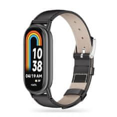 Tech-protect TECH-PROTECT LEATHERFIT XIAOMI SMART BAND 8/8 NFC FEKETE