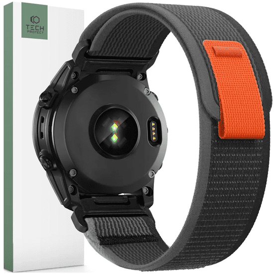 Tech-protect TECH-PROTECT NYLON GARMIN FENIX 3 / 5X / 3HR / 5X PLUS / 6X / 6X PRO / 7X FEKETE/NARANCS