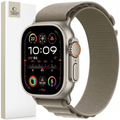 Tech-protect TECH-PROTECT NYLON PRO APPLE WATCH 4 / 5 / 6 / 7 / 8 / 9 / SE / ULTRA 1 / 2 (42 / 44 / 45 / 49 MM) TITÁN/OLIVA