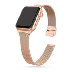 Tech-protect TECH-PROTECT VÉKONY MILANESE APPLE WATCH 4 / 5 / 6 / 7 / 8 / 9 / SE (38 / 40 / 41 MM) BLUSH GOLD