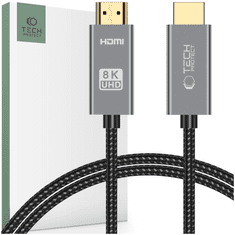 Tech-protect TECH-PROTECT ULTRABOOST HDMI 2.1 KÁBEL 4K 120HZ / 8K 60HZ 100CM FEKETE