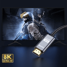 Tech-protect TECH-PROTECT ULTRABOOST HDMI 2.1 KÁBEL 4K 120HZ / 8K 60HZ 200CM FEKETE