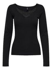 ONLY Női póló ONLKIRA Regular Fit 15302894 Black (Méret M)