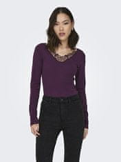 ONLY Női póló ONLKIRA Regular Fit 15302894 Italian Plum (Méret L)