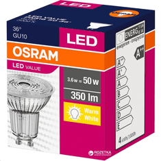 Osram Value LED fényforrás spot GU10 3.6W semleges fehér (4058075096622) (4058075096622)